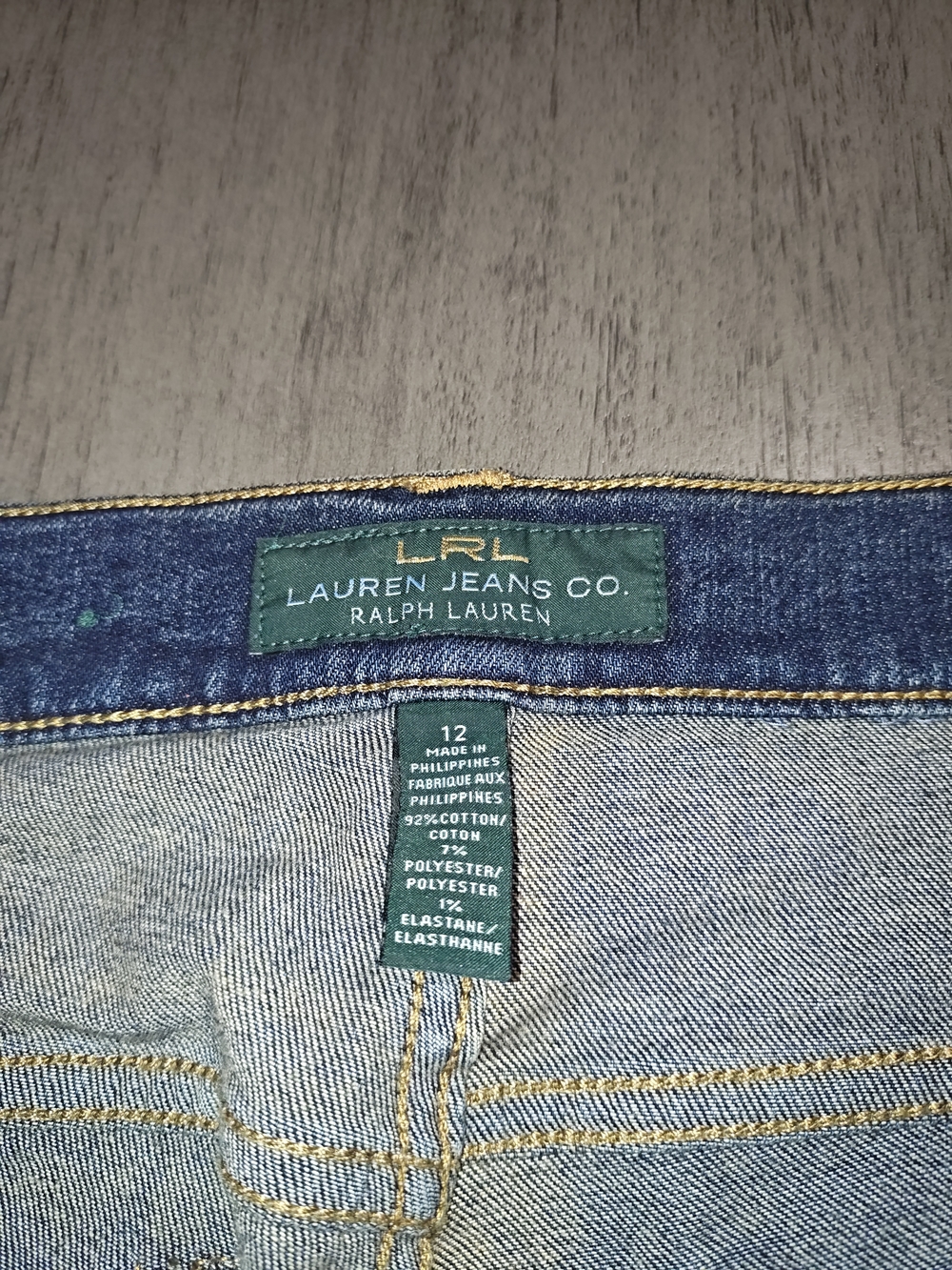 Lauren Ralph Lauren Corp Woman's,Medium Wash,Bootcut,Size 12 - Picture 10 of 13